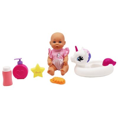 Image showing  Water Baby Doll in Unicorn Floater
