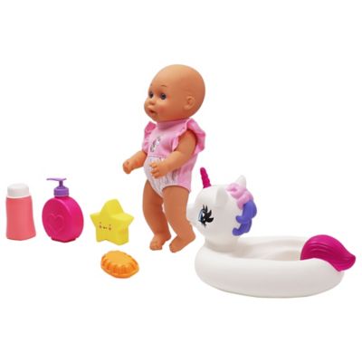 Image showing  Water Baby Doll in Unicorn Floater