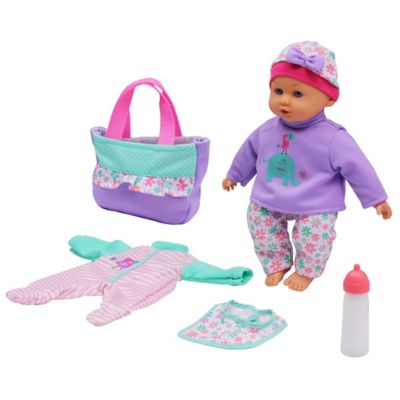 Image showing  Lifelike Baby Doll and Accessories Baby Keepsake Gift Set