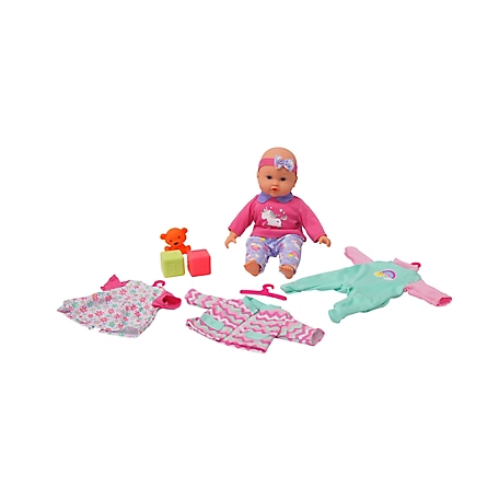 Dream Collection 14 in. My LiL Wardrobe Baby Doll Set, For Ages 2+