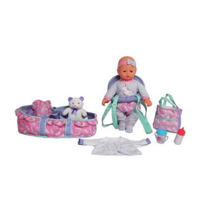 Image showing  16 in. Baby Doll Travelling Set, Blue