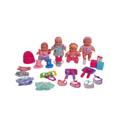 plastic doll set