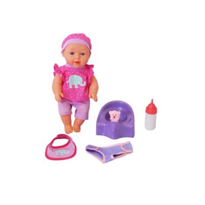 Image showing  12 in. Baby Doll with Musical Potty, Pink