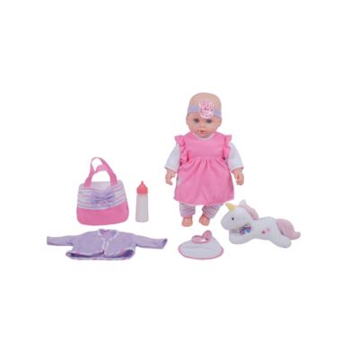 Dream Collection 16 in. Lovely Baby Doll with Unicorn, 6-Pack, For Ages 2+