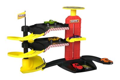 Image showing 5 th Speedsterz City Park and Drive Garage Playset, Includes 5 Realistic Die-Cast Cars