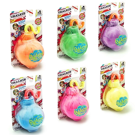 Lanard Chalkie: Chalk Blast Balls - 6 Pack - Colorful Assorted Balls