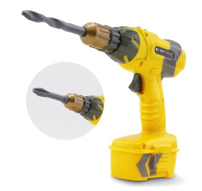 Image showing  Pretend Play Toy Power Drill with Realistic Functions, Ages 3+