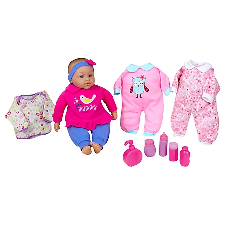 Lissi 15 in. Baby Doll Playset with Extra Clothes and Accessories
