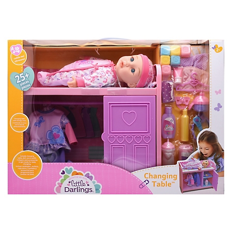 Little Darlings Baby Doll and Changing Table Playset
