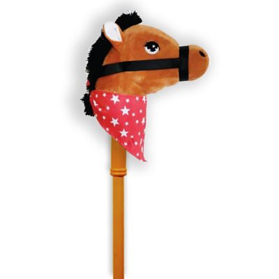 plush stick horse