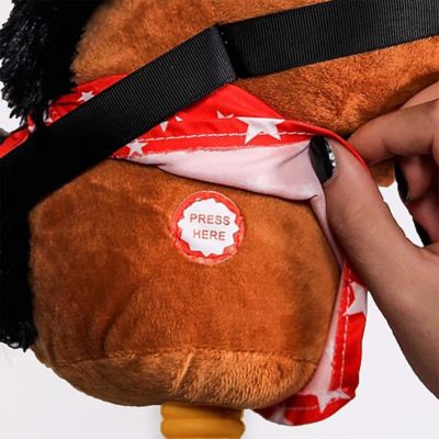 Image showing  Kids' 28 in. Giddy-Up Fantasy Plush Stick Horse Toy