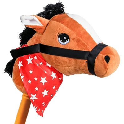 Image showing  Kids' 28 in. Giddy-Up Fantasy Plush Stick Horse Toy