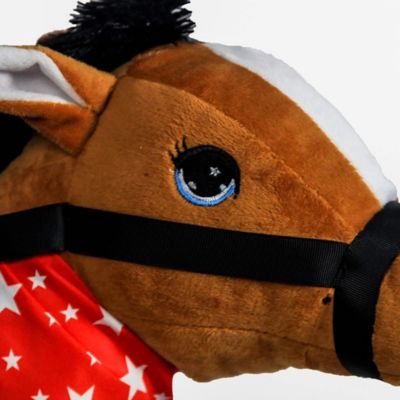 Image showing  Kids' 28 in. Giddy-Up Fantasy Plush Stick Horse Toy