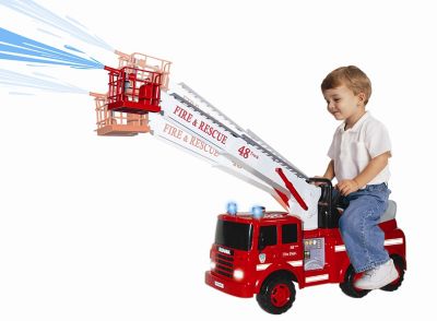 Skyteam Technology Action Fire Engine Ride-On Toy, Ages 3 and Up