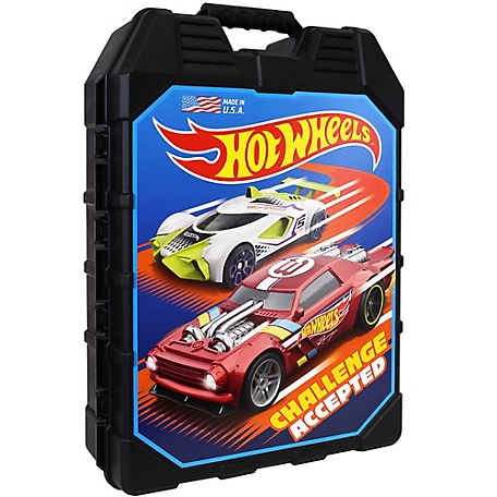 Hot Wheels storage case. Measures approximately 18 inches tall by 49 inches  long by 33 1/2 inches wide. - Northern Kentucky Auction, LLC