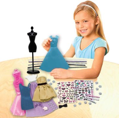 Image showing 5 th Barbie Be a Fashion Designer Dress Up Toy Kit, 5 Dresses