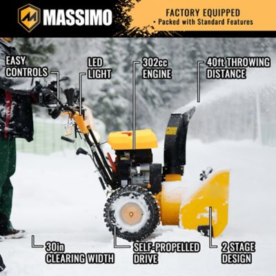 Image showing 7 th Massimo 30 in. 302cc 2-Stage Gas Snow Blower
