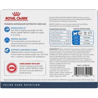 Image showing  Feline Weight Care Ultra Light Thin Slices in Gravy 3 oz. Cans 12 pk.