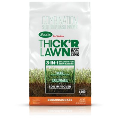 Scotts 40 lb. 4,000 sq. ft. Turf Builder THICK'R LAWN Bermudagrass