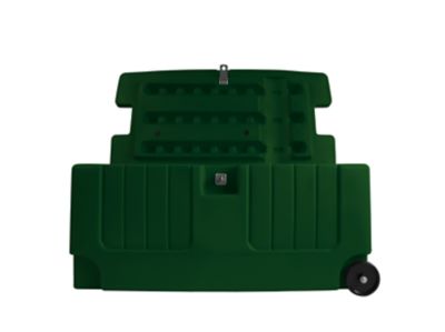 Image showing  Tack Trunk with Wheel Assembly, Green