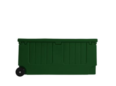 Image showing  Tack Trunk with Wheel Assembly, Green