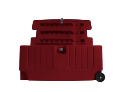 Image showing  Tack Trunk with Wheel Assembly, Maroon