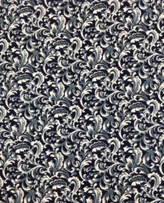 Image showing  Unisex #7 Frontier Calico Wild Rag Scarf, Navy/White