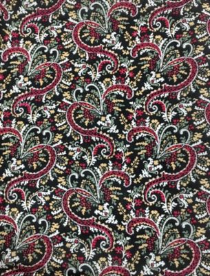 Image showing  Unisex #9 Frontier Calico Wild Rag Scarf, Black