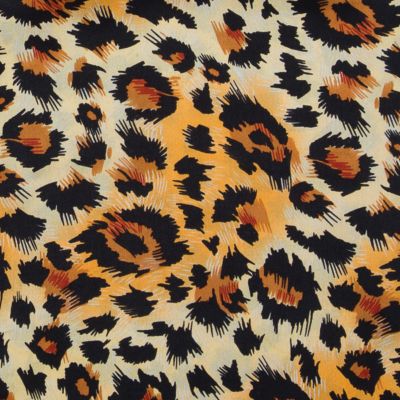 Image showing  Unisex #7 Cheetah Charmeuse Scarf