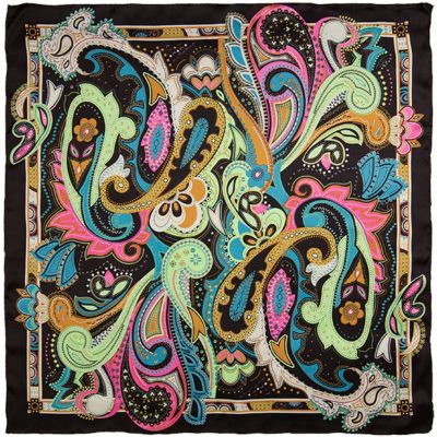 Wyoming Traders #9 J-Dazzle Charmeuse Silk Scarf