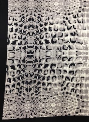 Image showing  #18 Crocodile Charmeuse Silk Scarf