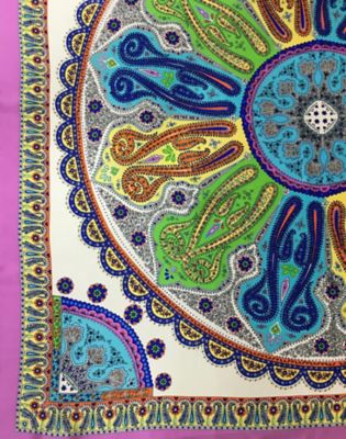 Image showing  Unisex #19 Byzantine Charmeuse Silk Scarf