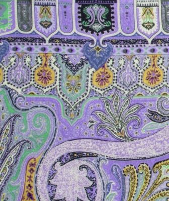 Image showing  Unisex #3 Lace Charmeuse Silk Scarf, Extra Large, Lilac