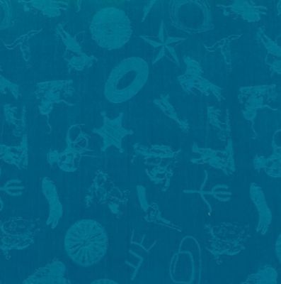 Image showing  Unisex Cowboy Logo Scarf, Aqua