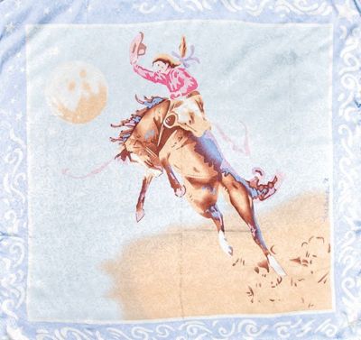 Wyoming Traders Blue Blake Limited Edition Silk Scarf