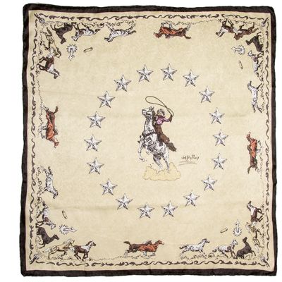 Wyoming Traders Mustang Ivory Limited Edition Scarf