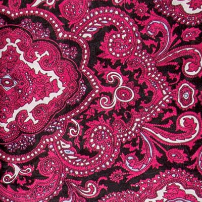 Wyoming Traders Red/Black Paisley Silk Scarf