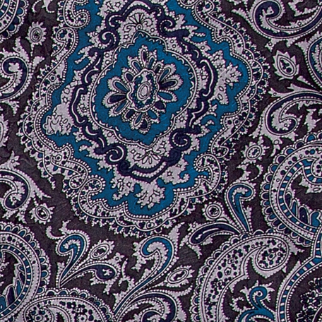 Wyoming Traders Blue/Silver Paisley Scarf, Extra Large