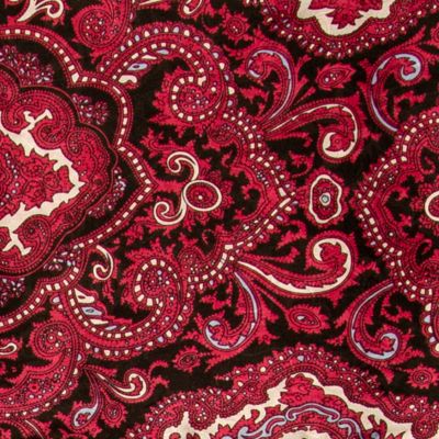 Wyoming Traders Red/Black Paisley Scarf, Extra Large