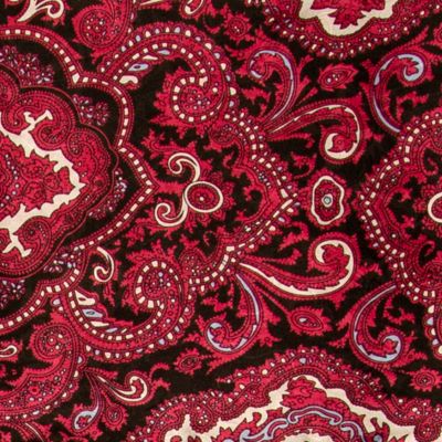 Wyoming Traders Unisex Paisley Scarf, Extra Large, Red/Black
