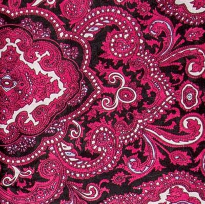 Image showing  Unisex Paisley Scarf, Extra Large, Red/Black