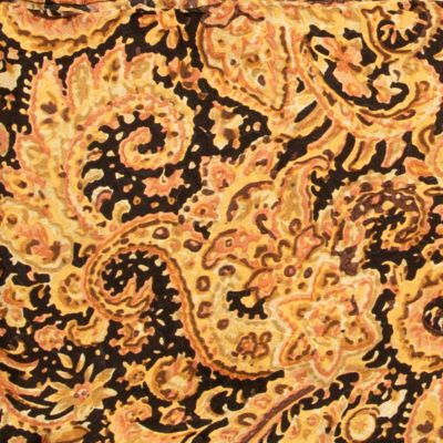 Wyoming Traders Gold/Black Paisley Scarf, Extra Large