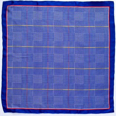 Wyoming Traders Unisex #3 Plaid Scarf, Navy