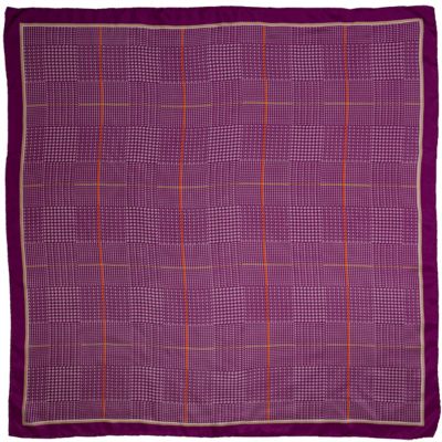 Wyoming Traders Unisex #7 Plaid Scarf, Plum