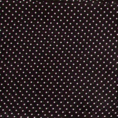 Wyoming Traders Unisex Cowboy Polka Dot Silk Scarf, Black