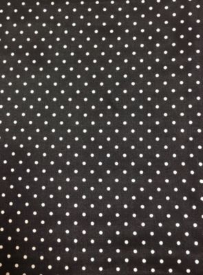 Image showing  Unisex Cowboy Polka Dot Silk Scarf, Black