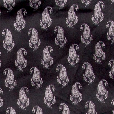 Image showing  Unisex #4 Satin Silk Scarf, Black