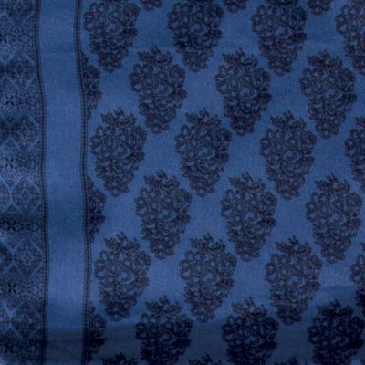 Image showing  Unisex #7 Satin Silk Scarf, Navy