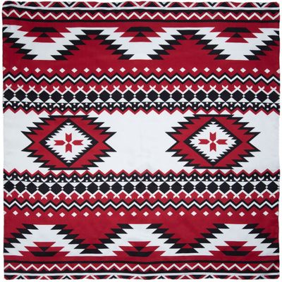 Wyoming Traders #4 Red/Black Southwest Silk Scarf