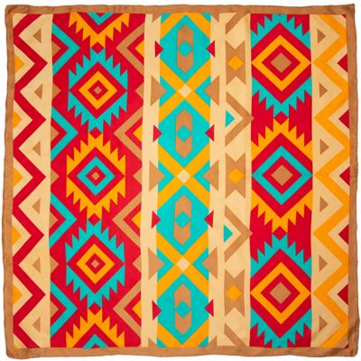 Wyoming Traders #5 Red/Gold Southwest Scarf